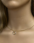14K bicolor goud geel/wit hanger 4208593 - PansiteNederland.nl