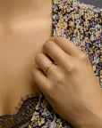 14K Bicolor Geel- En Witgoud Geel/Wit Ring Diamant 0.05Ct H Si 4208631 - PansiteNederland.nl