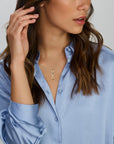14K bicolor goud geel/wit hanger schakel diamant 0.05ct h si 4208684 - PansiteNederland.nl