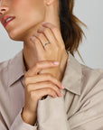 14K Bicolor Geel- En Witgoud Geel/Wit Ring Diamant 0.13Ct H Si 4208691 - PansiteNederland.nl