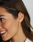14K Bicolor Goud Geel/Wit Oorhangers Diamant 0.10Ct (2X0.05Ct) H Si 4208696 - PansiteNederland.nl