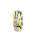 14K bicolor goud geel/wit hanger diamant 0.17ct h si 4208872 - PansiteNederland.nl