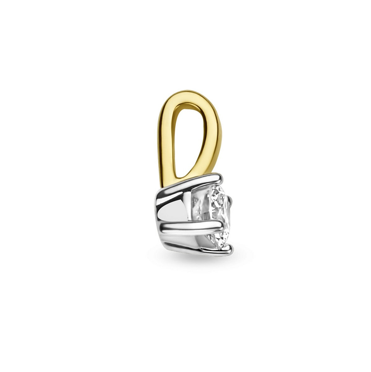 14K Bicolor Gouden Hanger | Hanger Diamant h si | 4208894 - PansiteNederland.nl