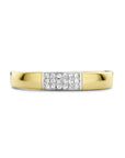 14K Bicolor Geel- En Witgoud Geel/Wit Ring Diamant 0.07Ct H Si 4208912 - PansiteNederland.nl