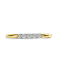 14K Bicolor Geel- En Witgoud Geel/Wit Memoire Ring Diamant 0.15Ct H Si 4208927 - PansiteNederland.nl
