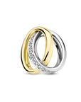 14K bicolor goud geel/wit hanger diamant 0.05ct h si 4208971 - PansiteNederland.nl