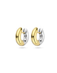 14K bicolor goud geel/wit klapoorringen 19 mm - 4209033 - PansiteNederland.nl