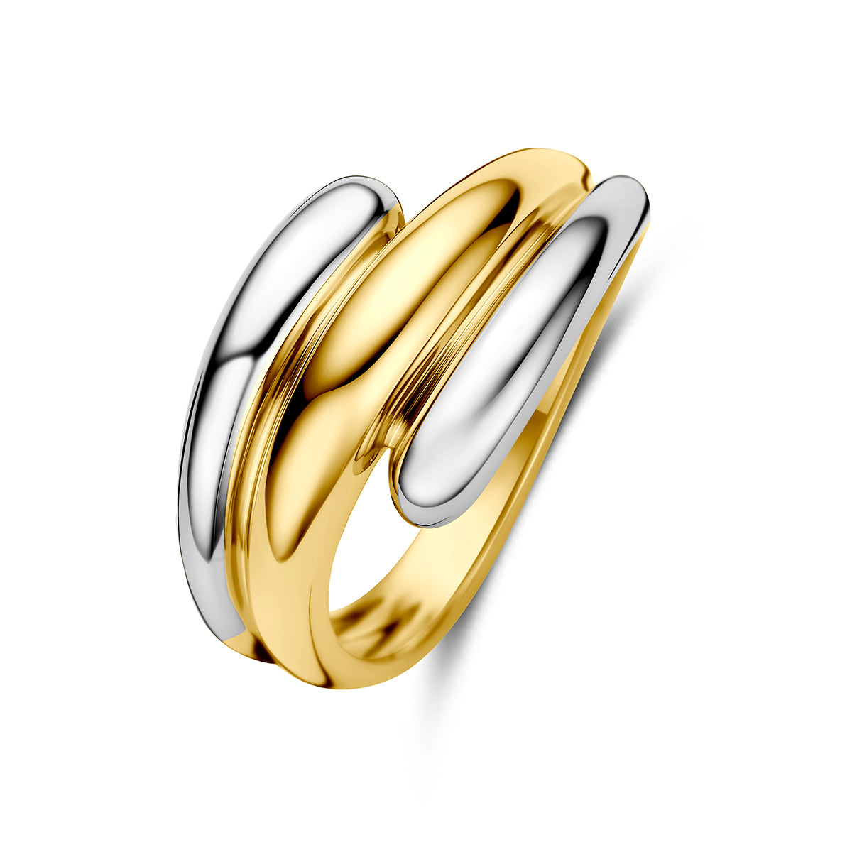 Ring 14K bicolor goud 11.5 mm