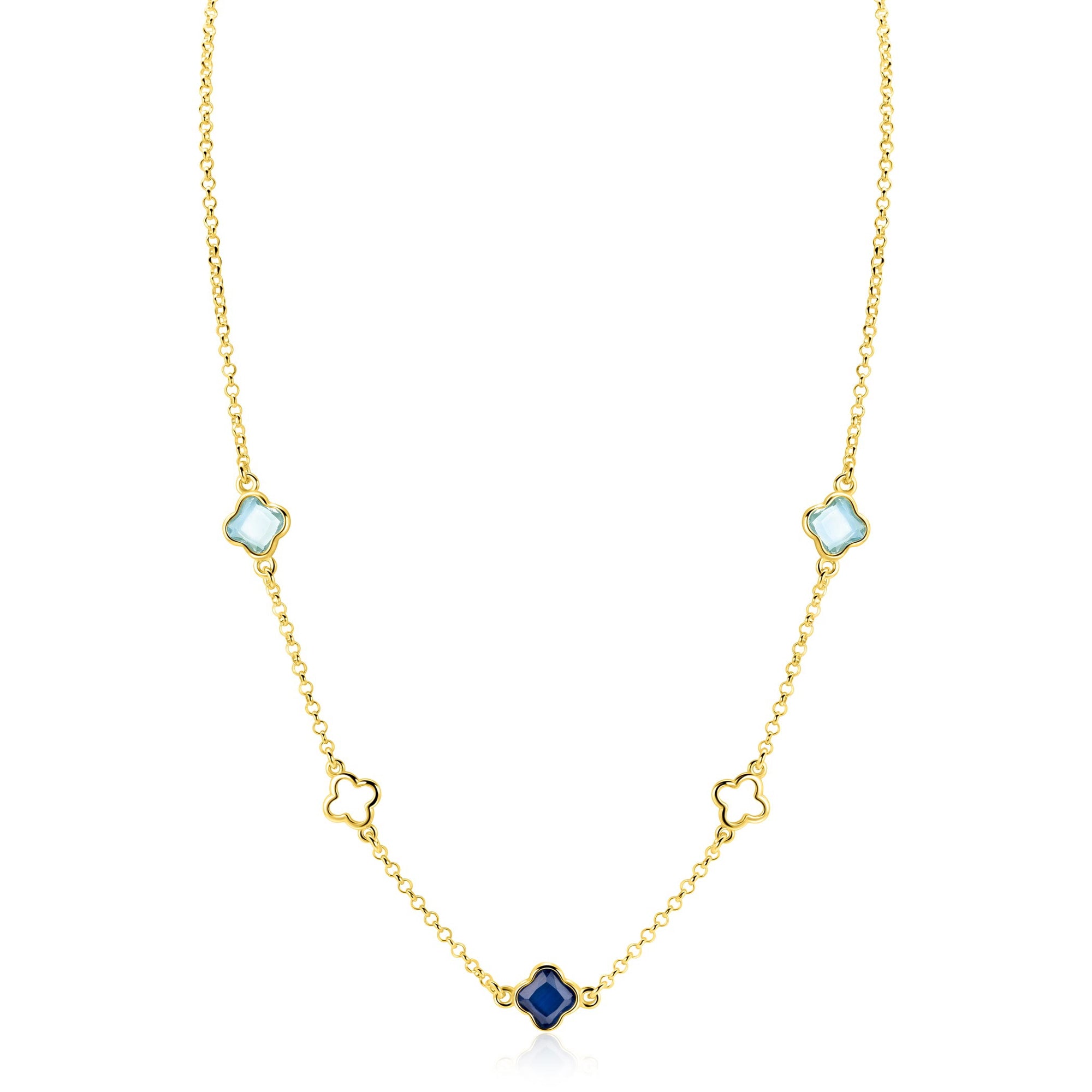 ZINZI Verguld Zilveren Ketting ZIC2906 - ZIC2906