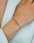 ZINZI zilveren armband met ovale schakels & zirkonia detail ZIA2758
