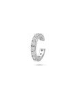 Zilveren gerhodineerde ear cuff zirkonia 12,5 mm - 1341289