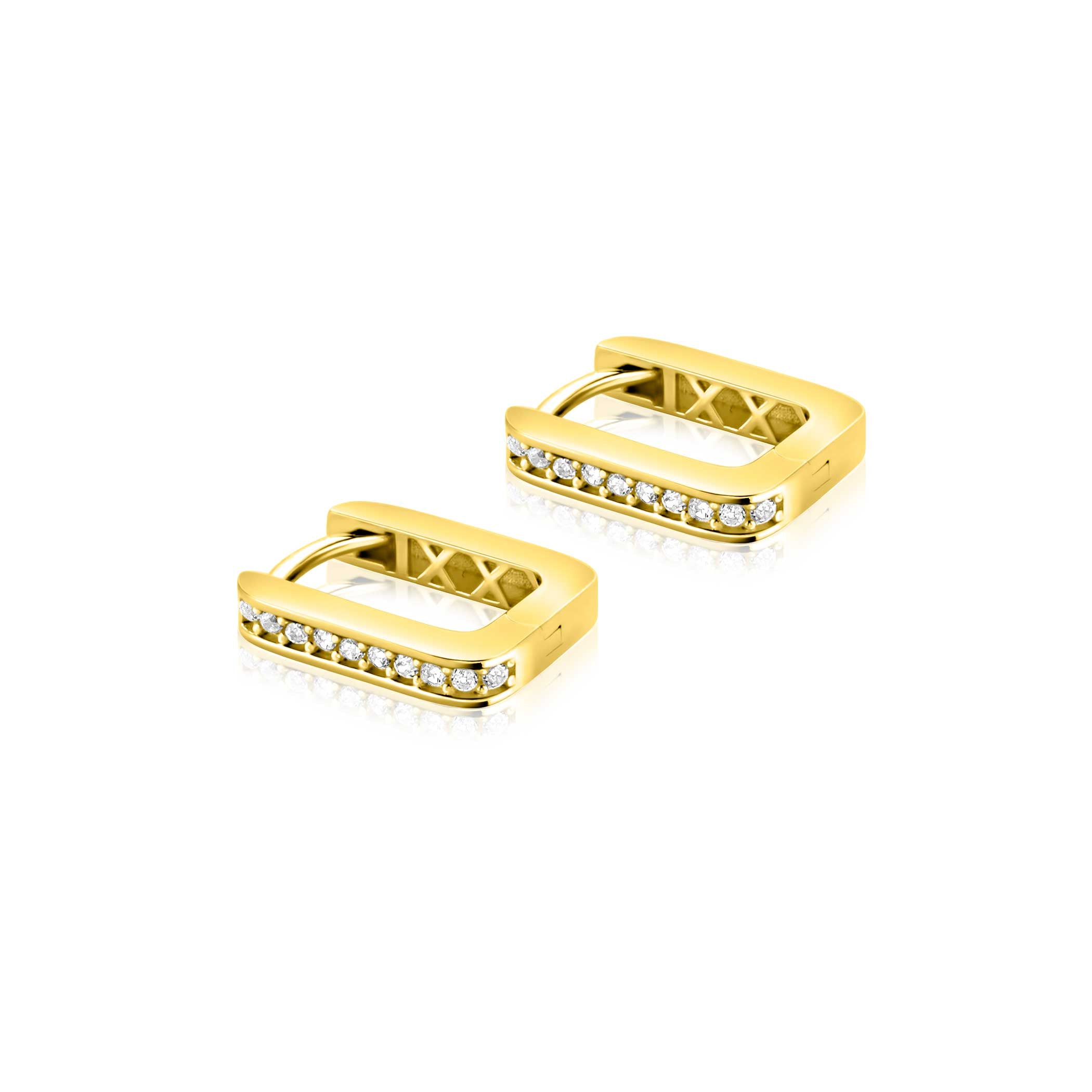 ZINZI 14K Gouden Oorbellen ZGO575Z wit