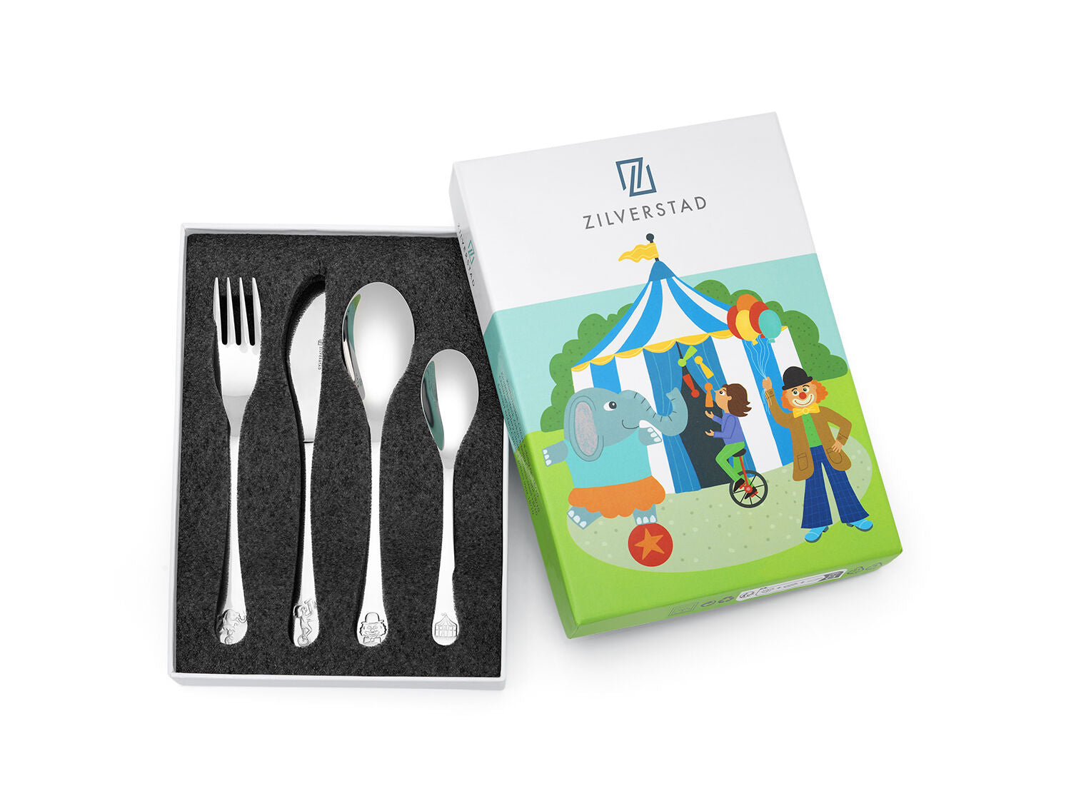 Zilverstad Kinderbestek Circus RVS - 4262070