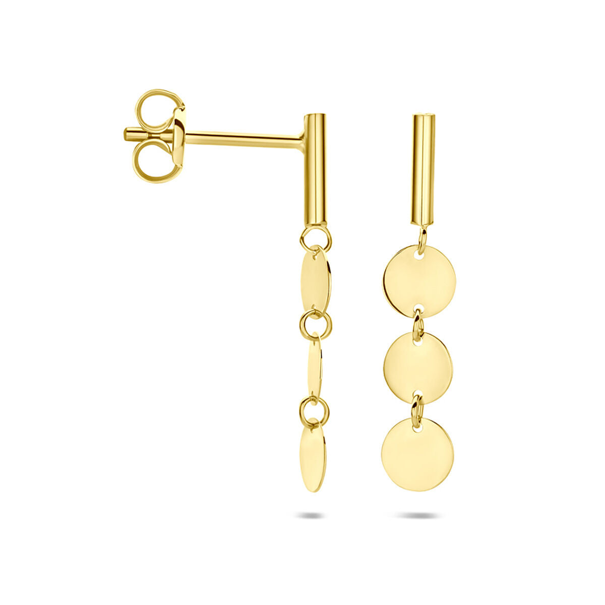 Fantasy Collection Hangende oorbellen 20,5 mm 14K geelgoud