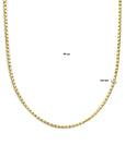 14K geelgoud collier 4,0 mm 44 cm 4029570