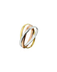 14K Tricolor Goud Trinity Ringen 4300443