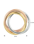 14K tricolor goud hanger tricolor 4300554 - PansiteNederland.nl