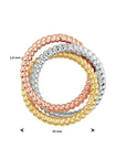 14K tricolor goud hanger tricolor 4300555 - PansiteNederland.nl