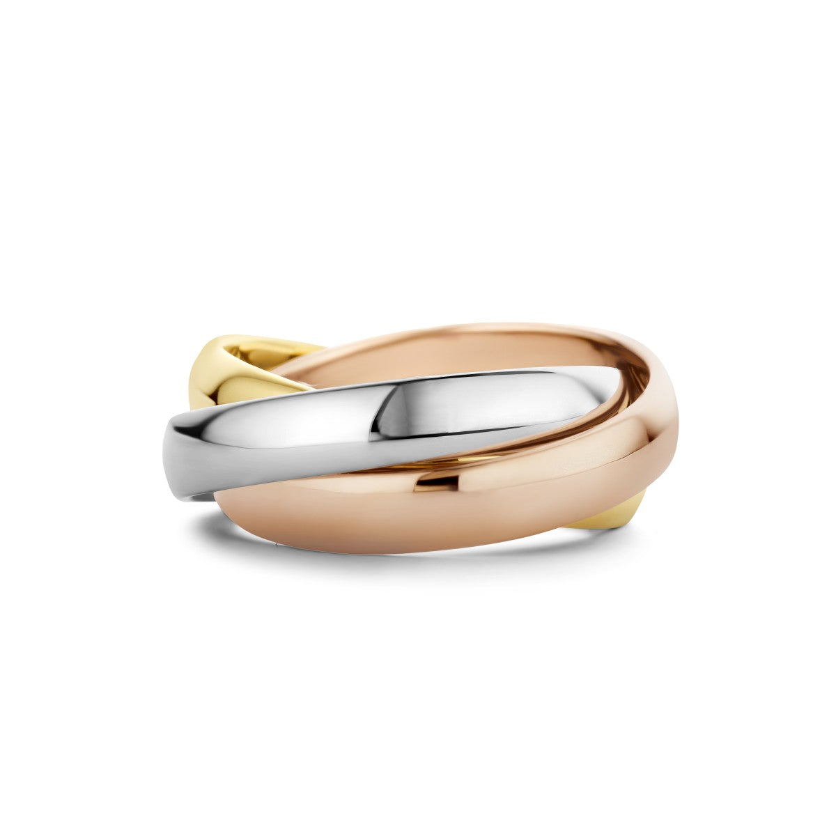 14K Tricolor Goud Trinity Ringen 4300570