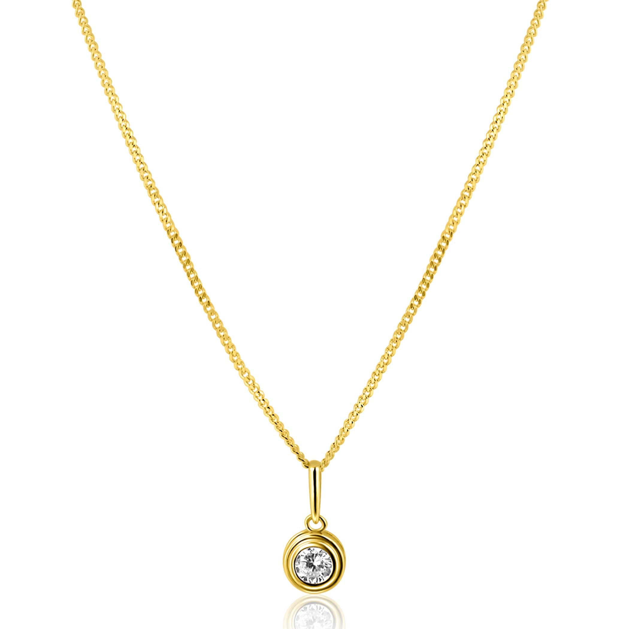 ZINZI 14K Gouden Hanger ZGH560 wit