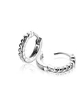 Zinzi 14mm zilveren oorringen met kleine druppels en luxe klapsluiting ZIO2688 - PansiteNederland.nl