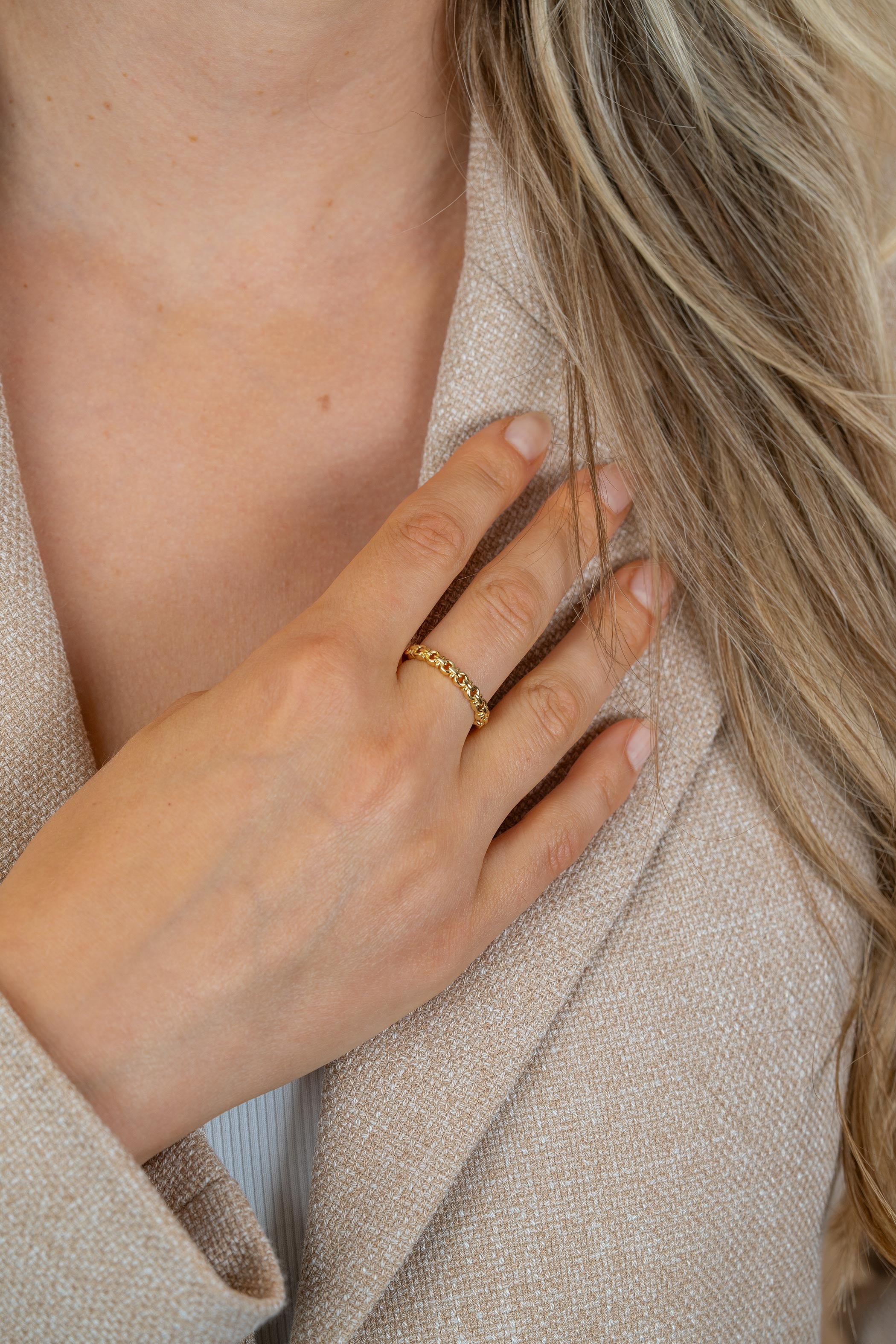 ZINZI Verguld Zilveren Ring ZIR2802