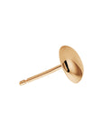 Zilveren oorknoppen half-bol - PSN4400156