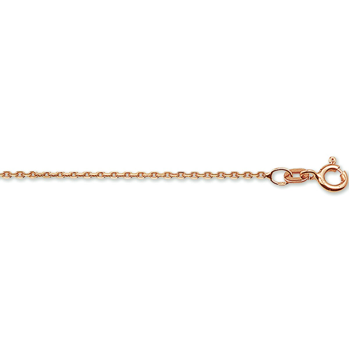 14K Roségoud Collier Anker Gediamanteerd 1,3 mm 4400222 - PansiteNederland.nl
