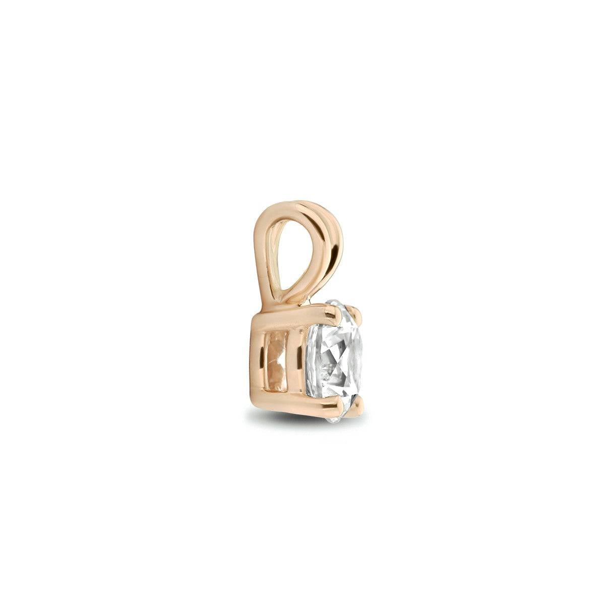 14K rosegoud hanger zirkonia 4400326 - PansiteNederland.nl