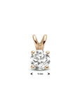 14K rosegoud hanger zirkonia 4400326 - PansiteNederland.nl