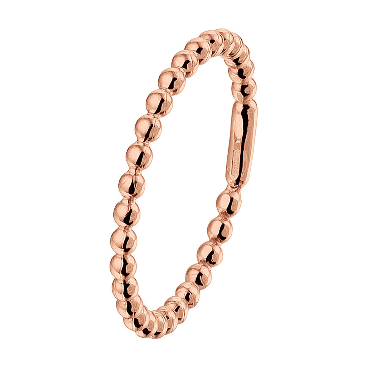 14K rosegoud Aanschuifring Bolletjes 4400915 - PansiteNederland.nl