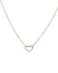 14K rosegoud collier hart 40 - 42 - 44 cm 4401179 - PansiteNederland.nl