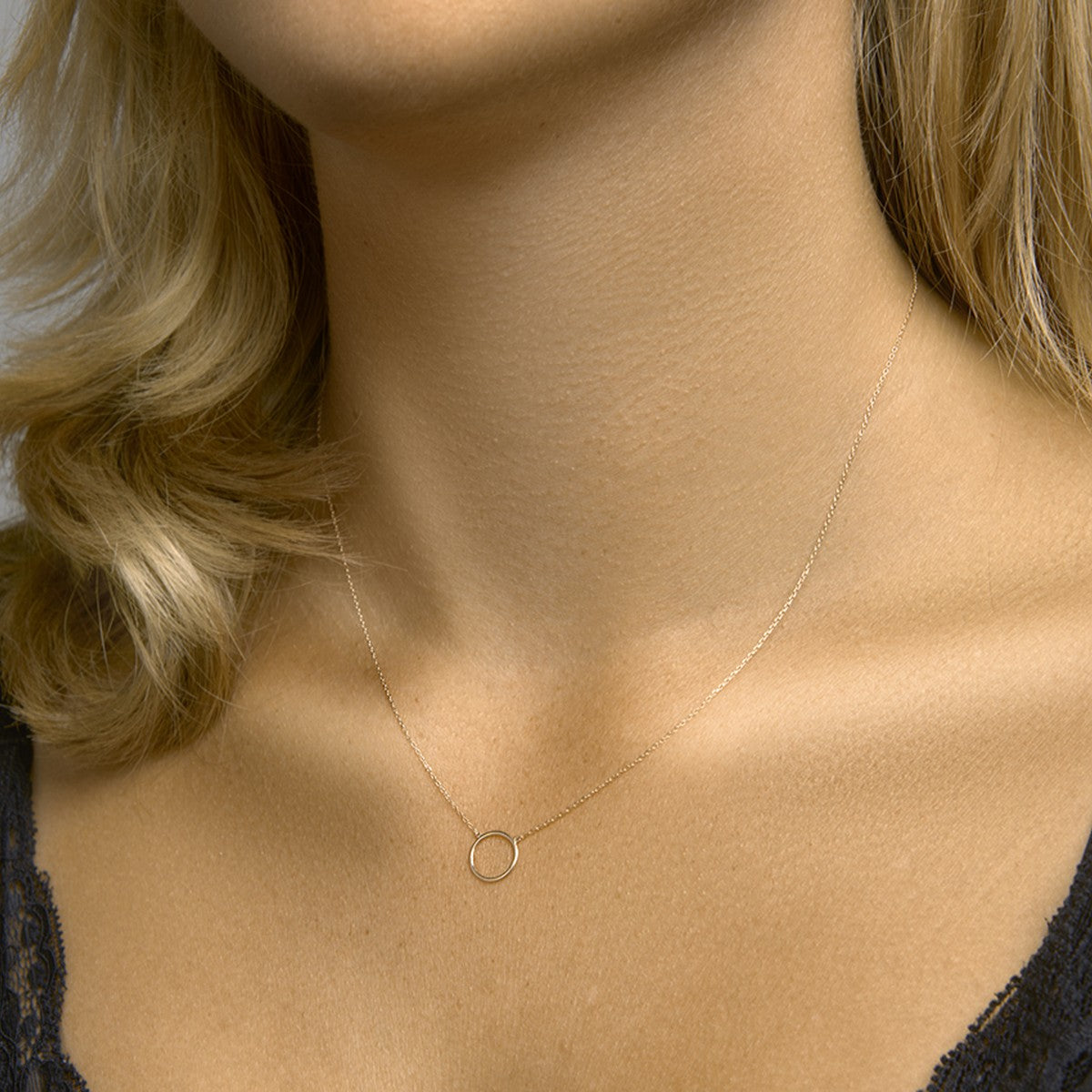 14K rosegoud collier rondje 40 - 42 - 44 cm 4401256 - PansiteNederland.nl