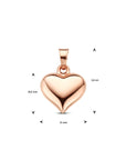 14K rosegoud hanger hartje 4401372 - PansiteNederland.nl