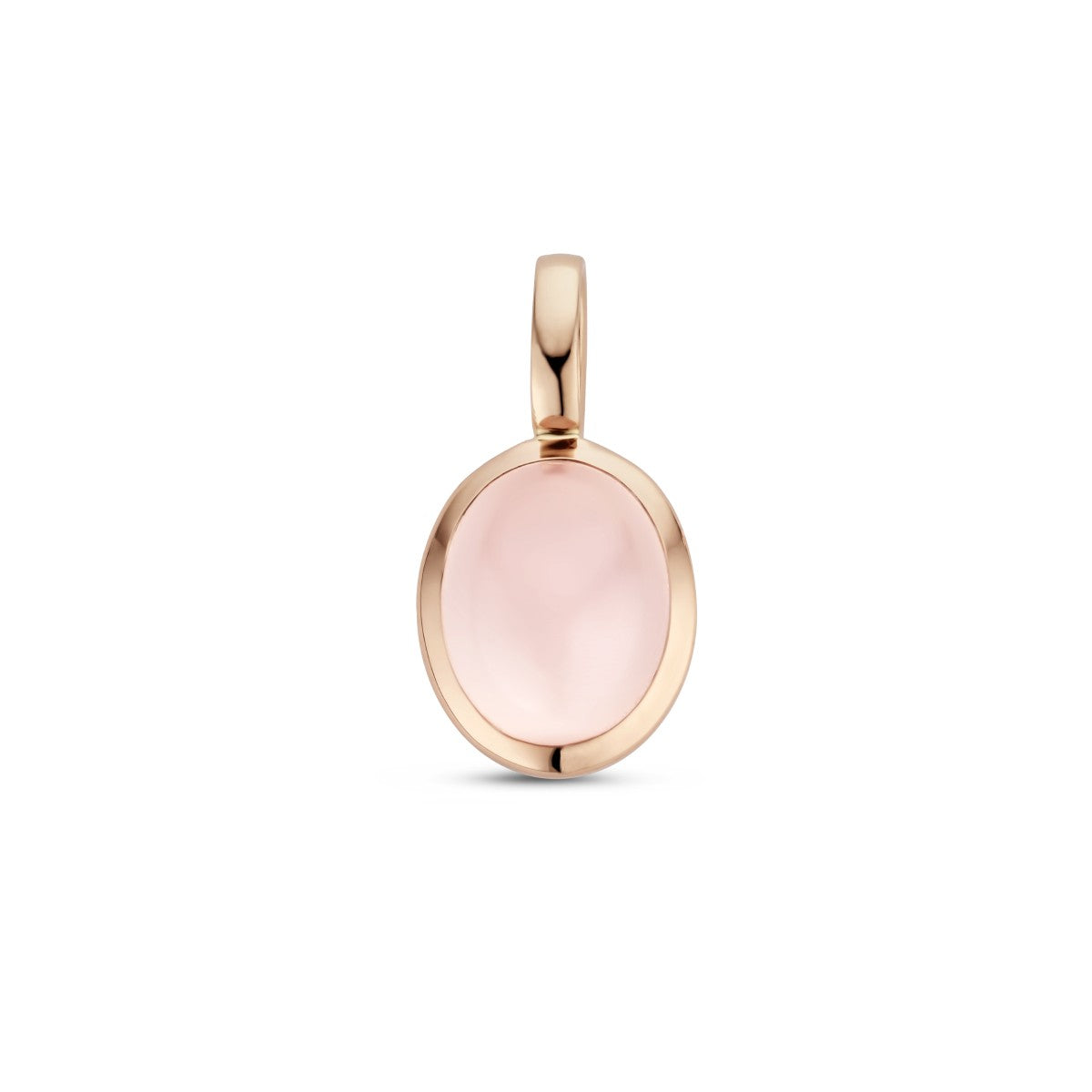 14K rosegoud hanger rozenkwarts 4401440 - PansiteNederland.nl