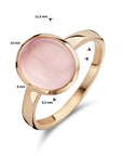 14K rosegoud Ring Rozenkwarts 4401441