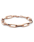 14K Roségoud Armband Paperclip Vierkante Buis 8 Mm 19,5 Cm 4401510 - PansiteNederland.nl