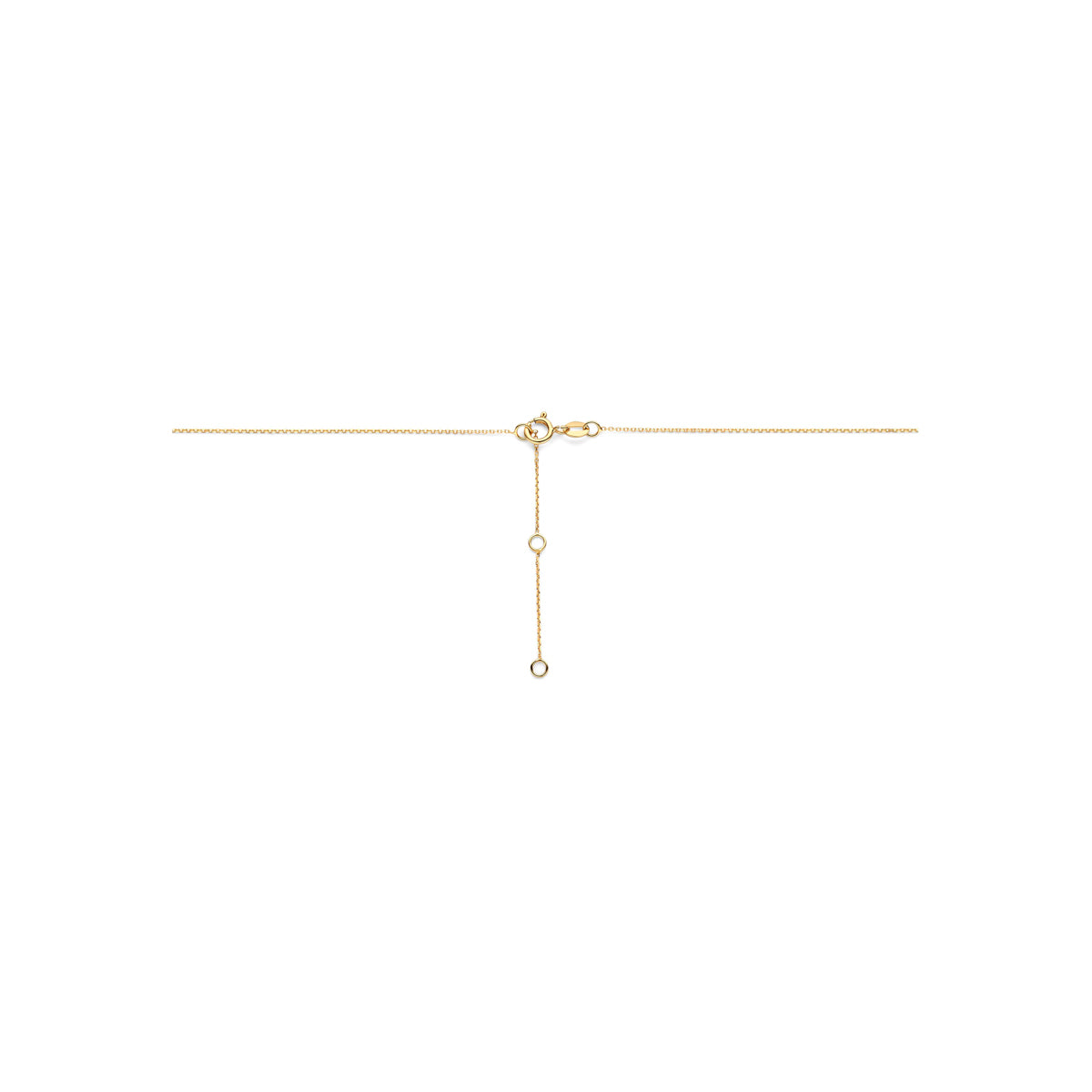 Collier zirkonia 9K geelgoud 41 - 43 - 45 cm 5 mm