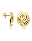 Zilveren vergulde oorknoppen 20,5 mm 1 micron - 2104134