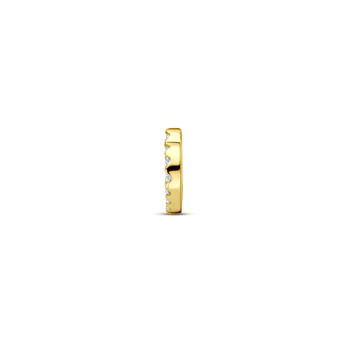 14K geelgouden hanger hartje diamant 0.05ct h si 6,5 mm - 4033299 - PansiteNederland.nl