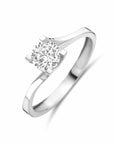 Zilveren Gerhodineerde Ring Zirkonia 1340765