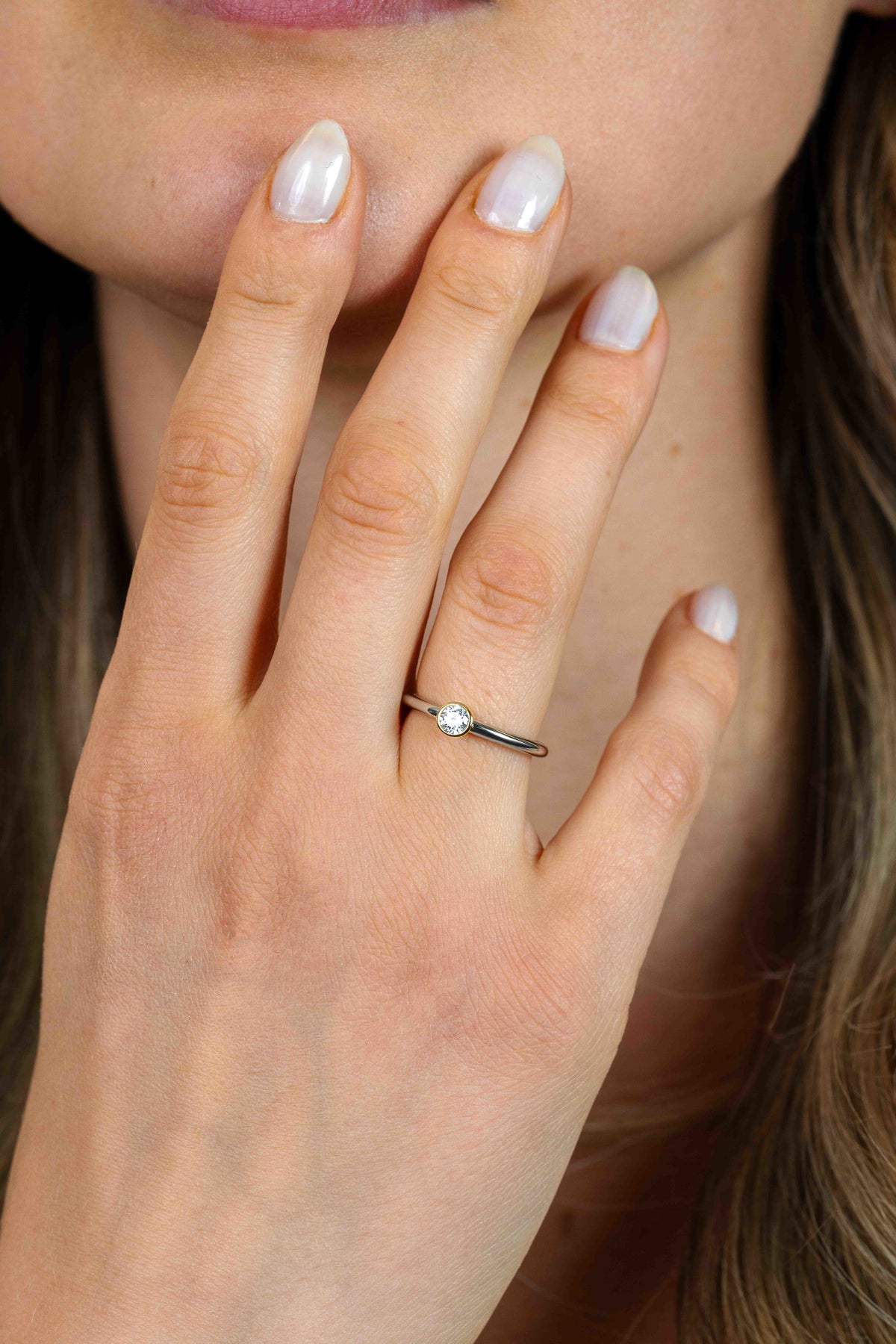 ZINZI Verguld Zilveren Ring met Witte Zirkonia ZIR1177Y