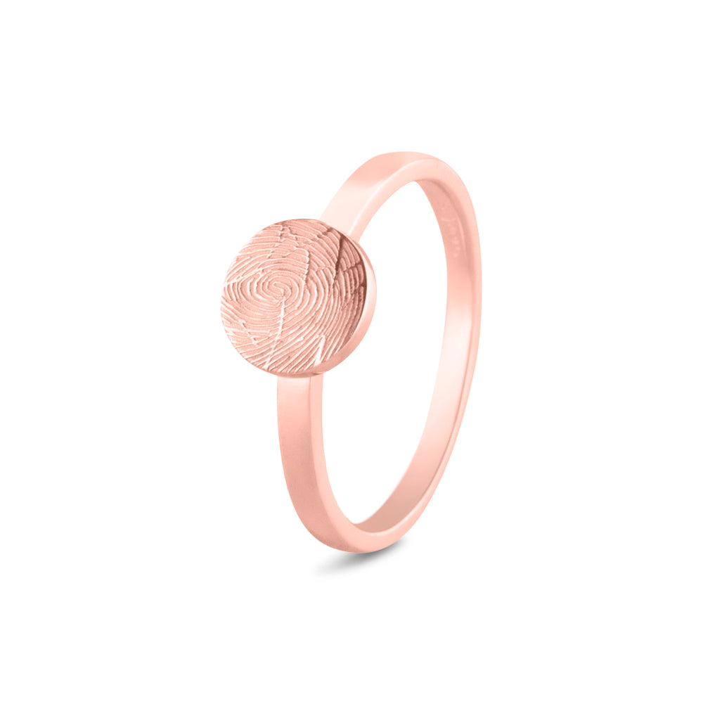 See You Plain Signet Disk Ring goud - 456S-EU47