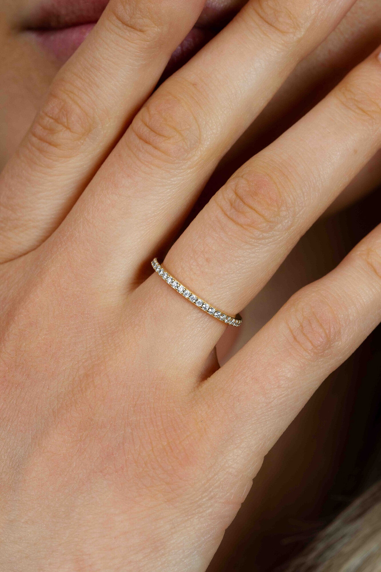 ZINZI Verguld Zilveren Ring met Witte Zirkonia ZIR2794Y