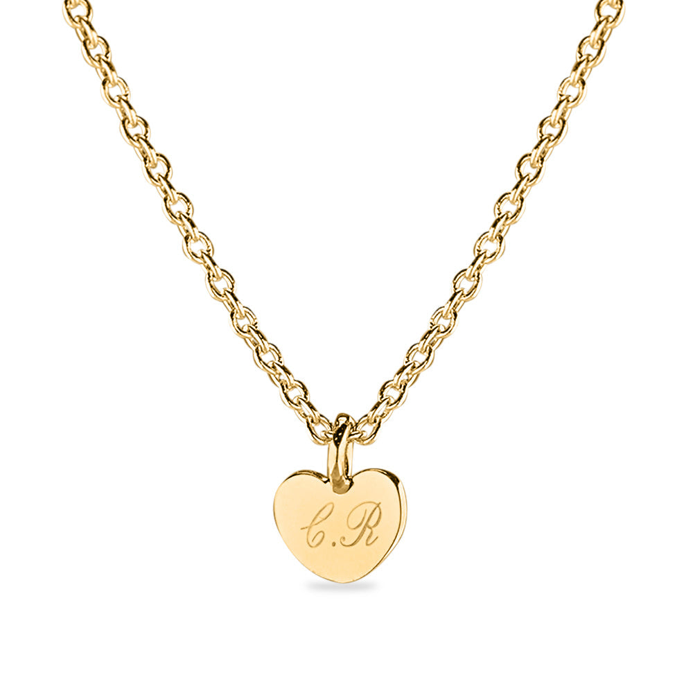 See You Gouden graveerhart klein met collier – 469 – afbeelding 1