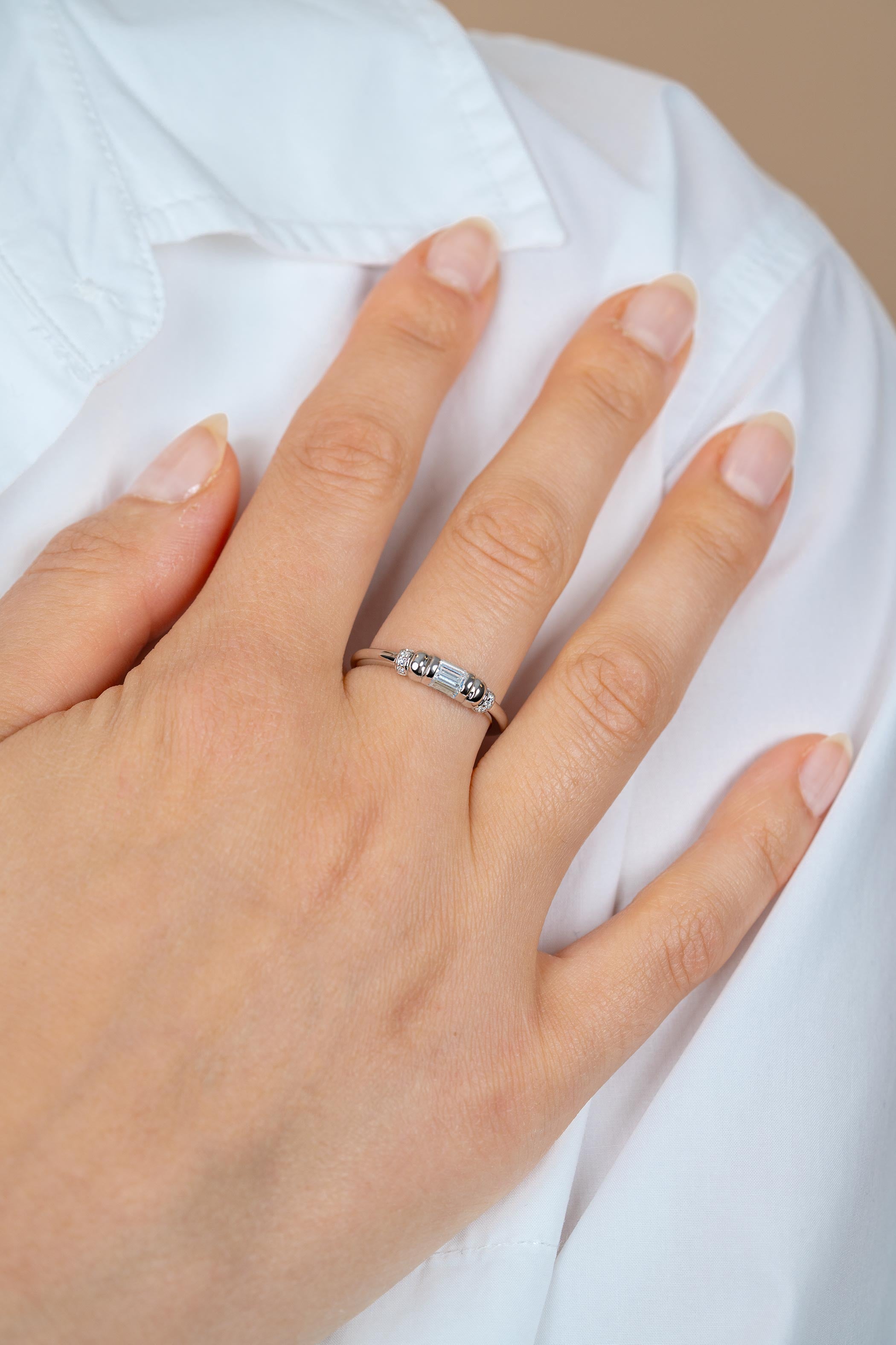 ZINZI Zilveren Ring met Witte Zirkonia ZIR2812