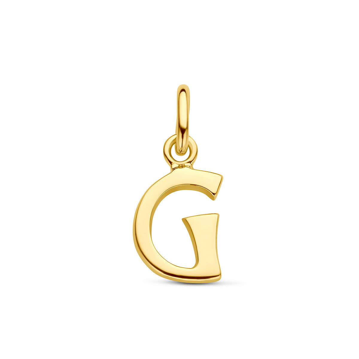 Hanger letter G 12 mm 14K geelgoud #Letter_G