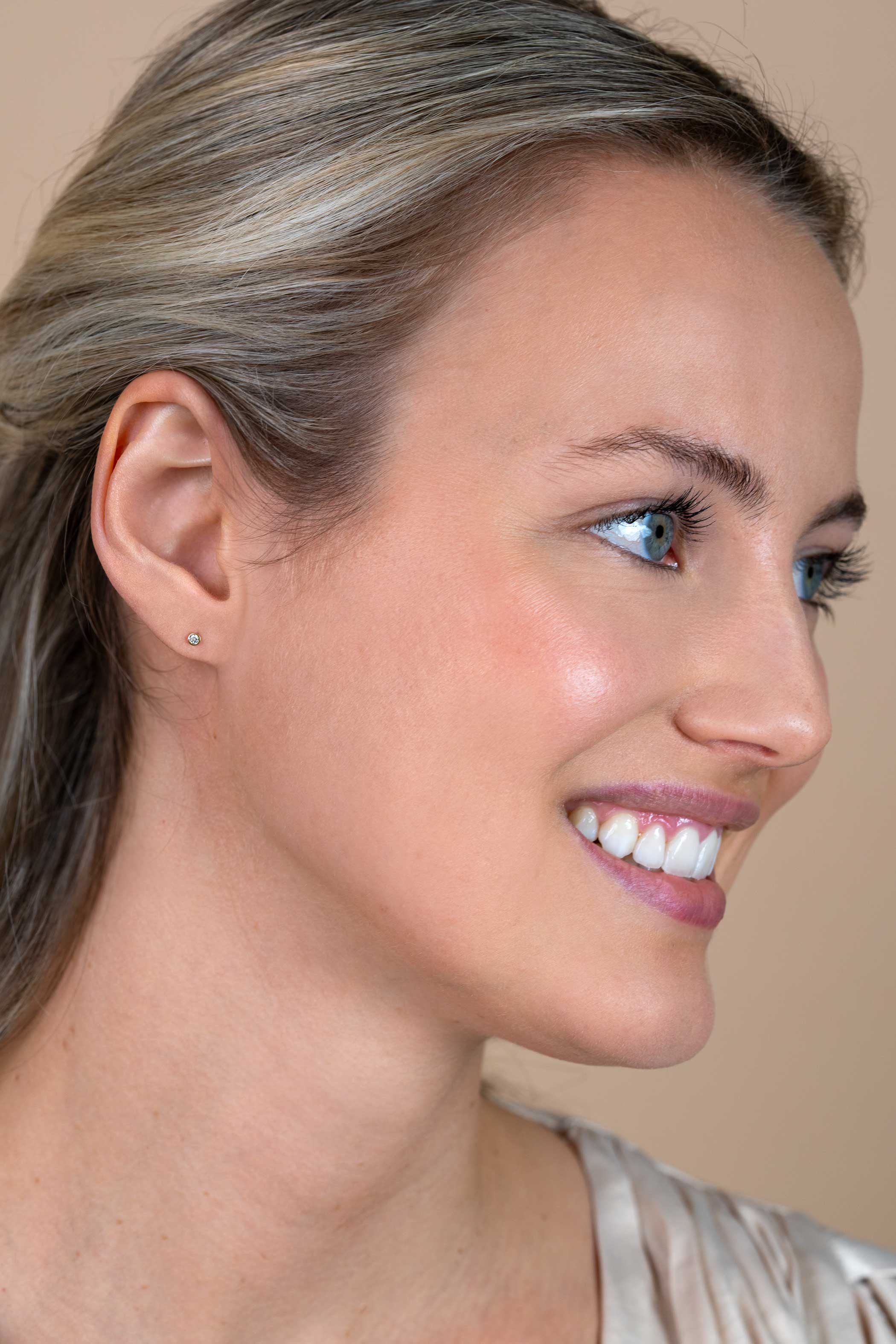 ZINZI 14K Gouden Oorbellen ZGO563 wit