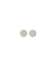 9K Geelgouden 9k oorknoppen zirkonia 7 mm - 8000266