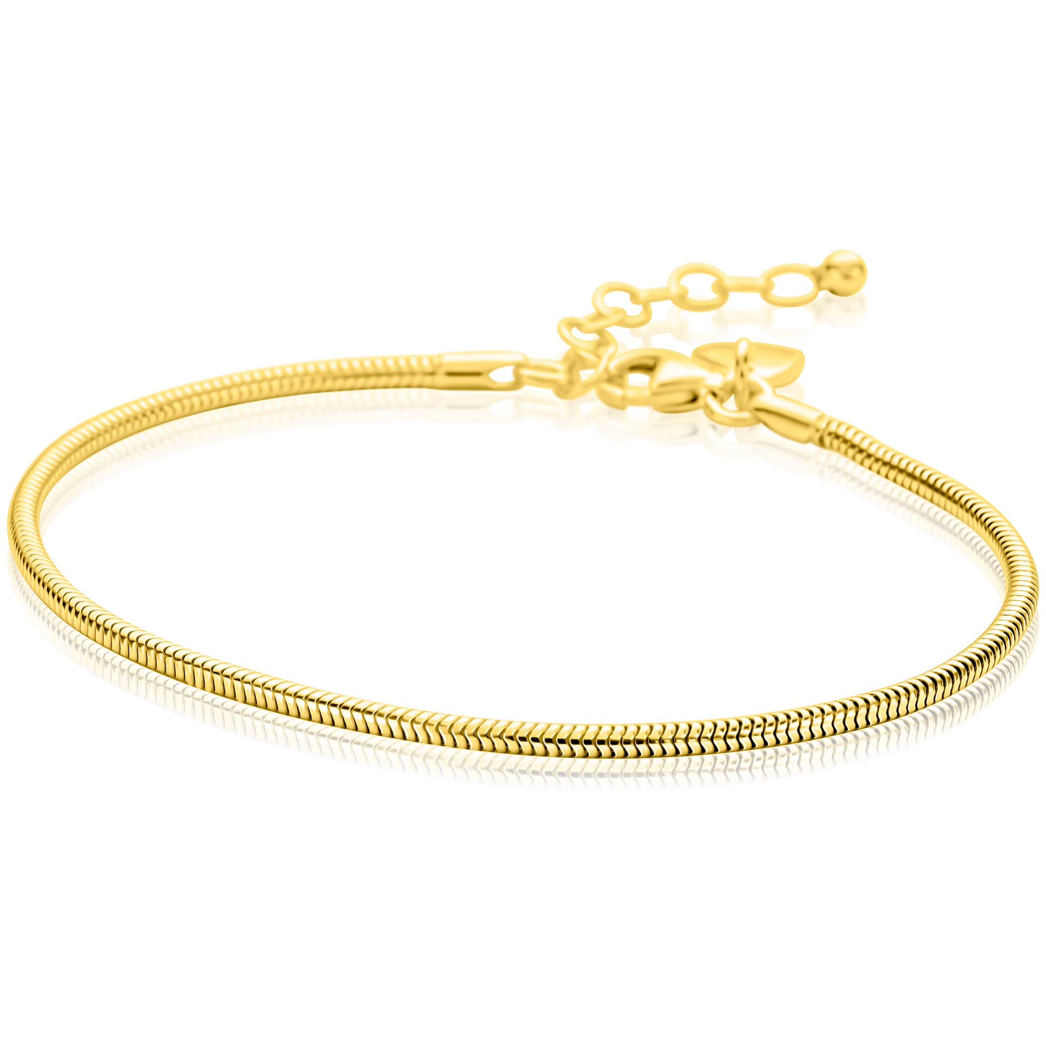 ZINZI Verguld Zilveren Armband 17-21cm - ZIA2849G